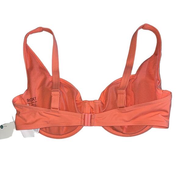Roxy Women's Standard Solid Beach Classics Underwire D-Cup Bikini Top Sz M - Picture 4 of 9